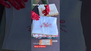 Banyo El Havlusu, Misafir Havlusu, Mutfak Havlusu Iki Kenar Iğne Oyası Çeyiz Ürünleri