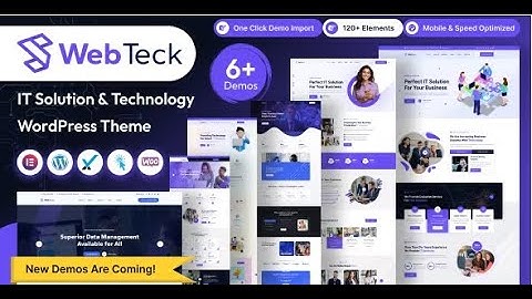 Webteck – IT Solution and Technology WordPress Theme