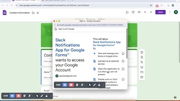 Demo - Slack Notifications App for Google Forms™