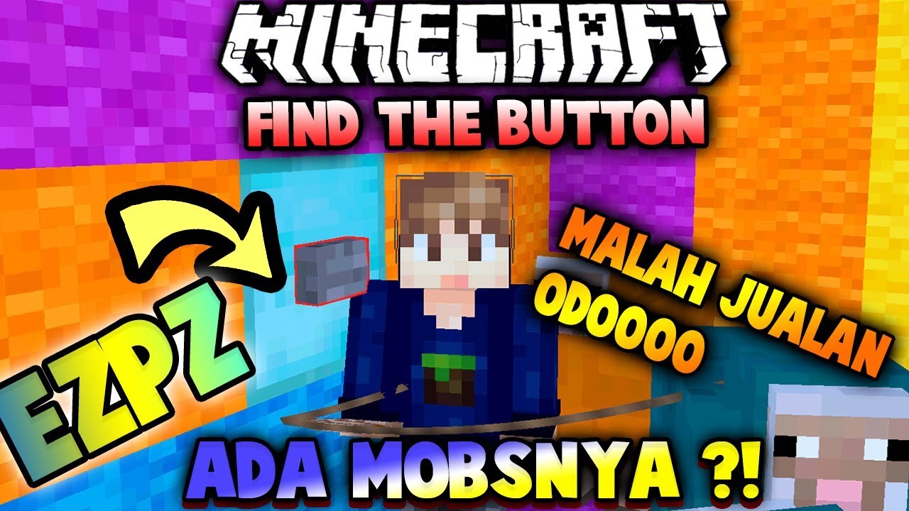 ODO JUALAN DI FIND THE BUTTON 😂 - MINECRAFT INDONESIA - YouTube