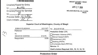 Emma Sunshaw files PO against ex-client to silence licensure Complaints & Freedom of speech 