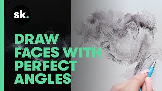 30-Day Drawing Challenge Day 21 Sketching Portraits With Lines Angles For Beginners