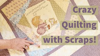 Crazy Quilting to make a 20.5 inch block.