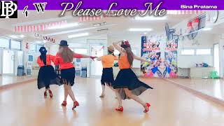 Please Love Me-Line Dance| Bina Pratama||Junghye Yoon |Sorry Seems To Be the Hardest Word-Elton John