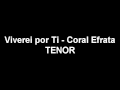 Eu Viverei Por Ti  -  TENOR -  Coral Efrata