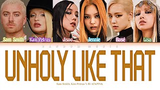 Sam Smith, Kim Petras x BLACKPINK - ‘Unholy x How You Like That’ (Color Coded Lyrics Eng/Rom/Han) Resimi