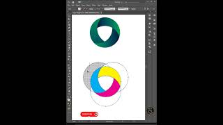 See how I turned circles into this beautiful logo #logodesign #adobeillustrator #shorts