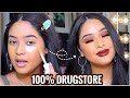 THE BEST DRUGSTORE/AFFORDABLE FALL MAKEUP TUTORIAL using AFFORDABLE Brushes *smokey eyes + bold lip*