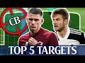 CENTRE BACK | TOP 5 REALISTIC TRANSFER TARGETS