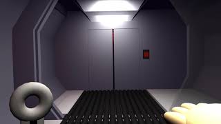 Short animation of a spaceship corridor
