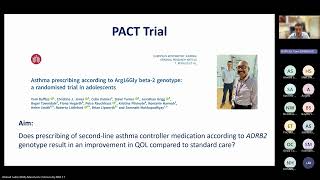 National Pharmacogenomics in Childhood Asthma webinar - November 2025