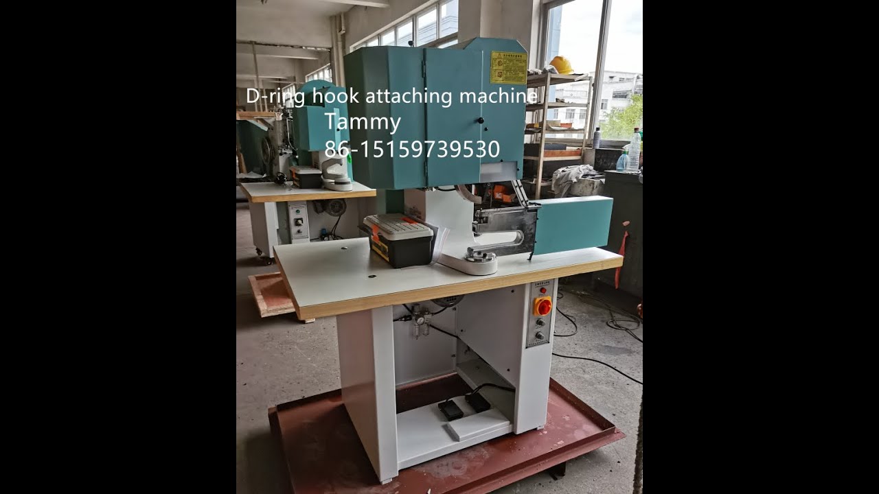 Automatic D ring hook attaching riveting eyeleting machine for safety shoes army boots military boot