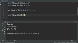 String Slicing and dictionary Accessing of Python Data types With notes | Techie Programmer