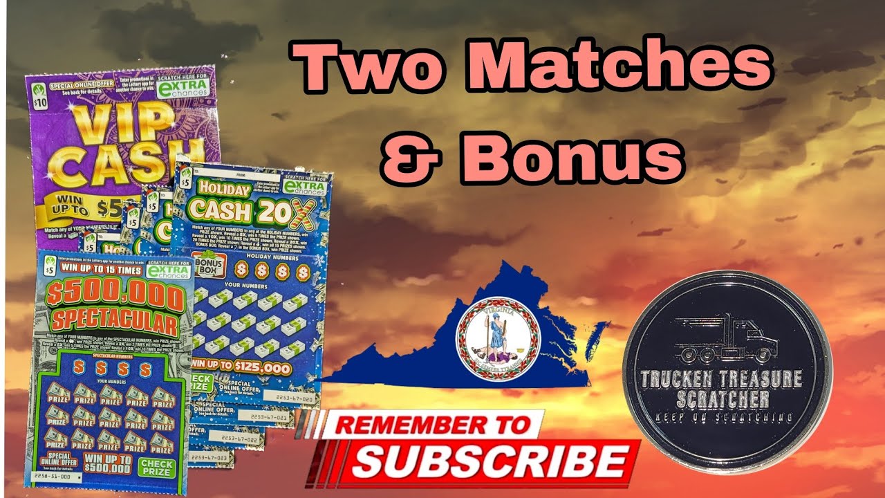 Virginia Lottery, VIP Cash, Holiday Cash 20X, 500,000 Spectacular