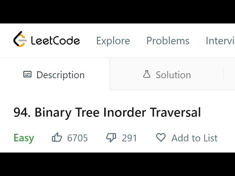 LeetCode94. Binary Tree