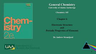 Chem105 Lecture Notes Chapter 6 Slides 1-4