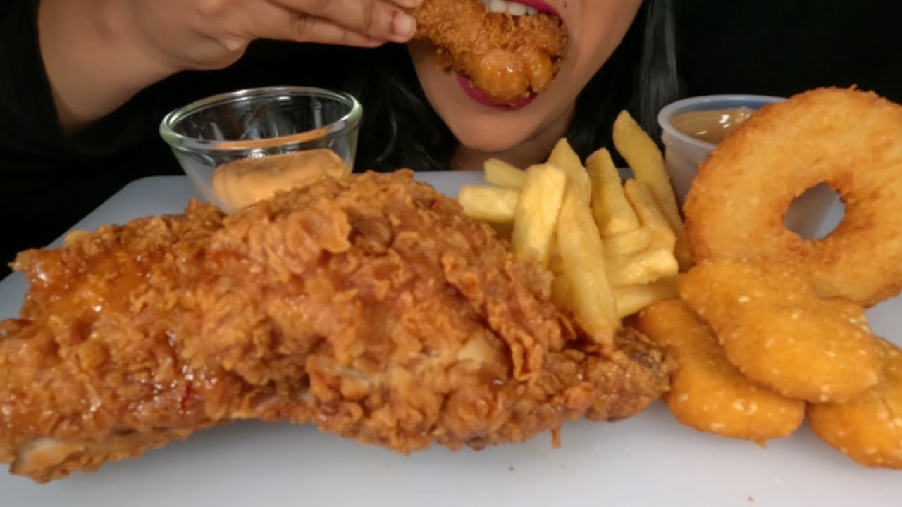 Red Roosters Hot Honey Fried Chicken, Nuggets, Fries, Pineapple