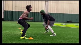 Quinton E. Huggins Workouts (1 on 1s, Speed & Agility, Explosiveness, Drills, Etc.)