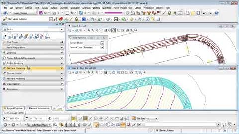 OpenRoads Tip - Create Terrain Element from corridor and Exterior Boundary