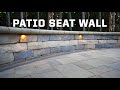 How to build a patio seat wall  getting started hardscaping construction build tips