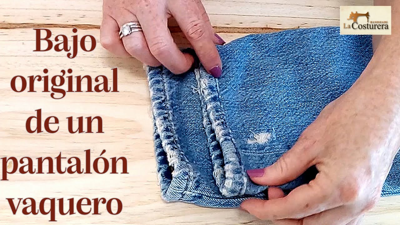 Bajo original de un pantalón vaquero, jean o tejano