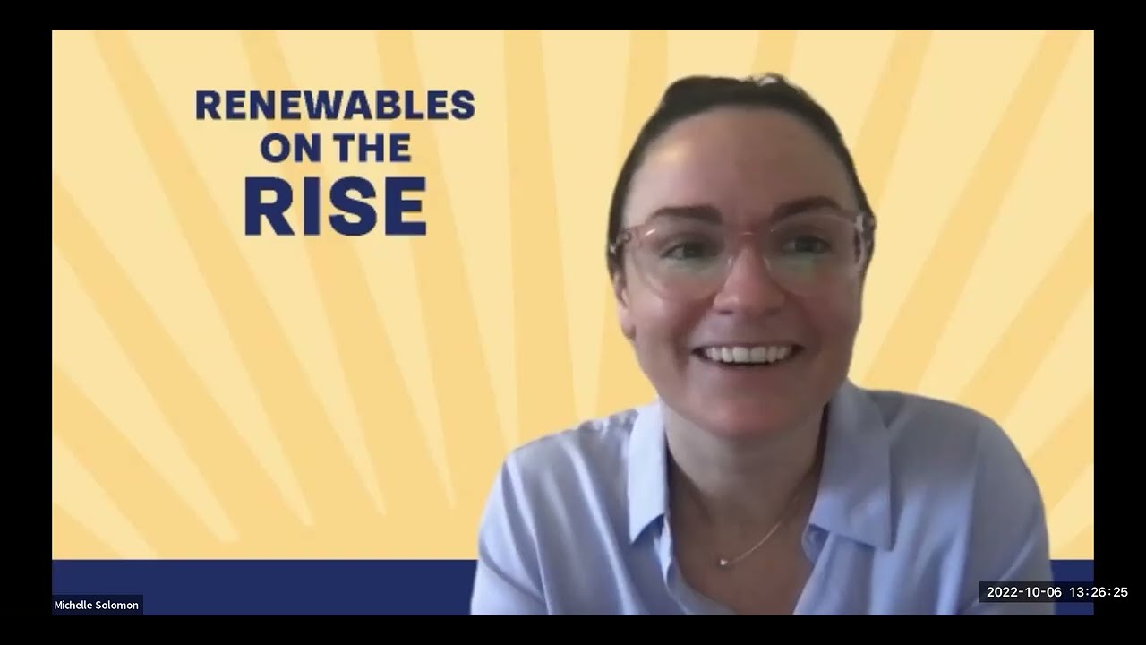 Webinar: Renewables on the Rise - Michelle Solomon, Electricity Policy Analyst at Energy Innovation