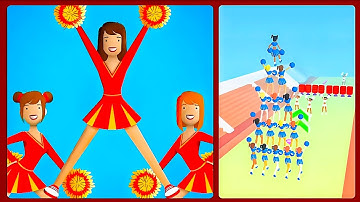 Cheerleader Run 3D - Android iOS Mobile Gameplay Walkthrough All Levels 