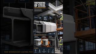 Fireproofing of Steel | Basic knowledge for Civil Engineering | #shorts #civilengineering #knowledge