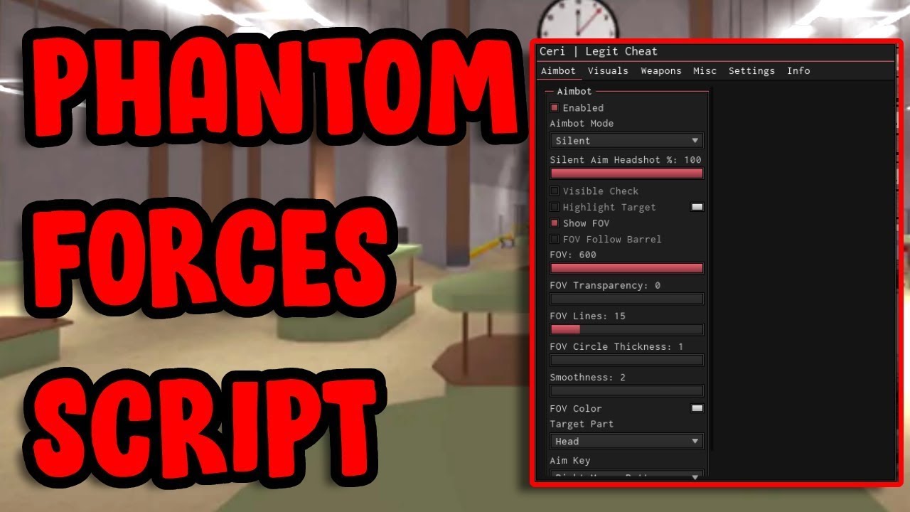 Phantom Forces: Esp, Wall Check, Keybinds Scripts