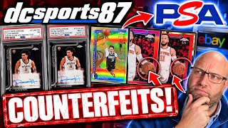 dcsports87 is selling COUNTERFEITS and PSA might be grading some??