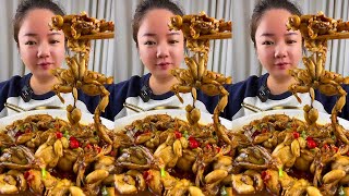 bullfrog mukbang spicy food eating