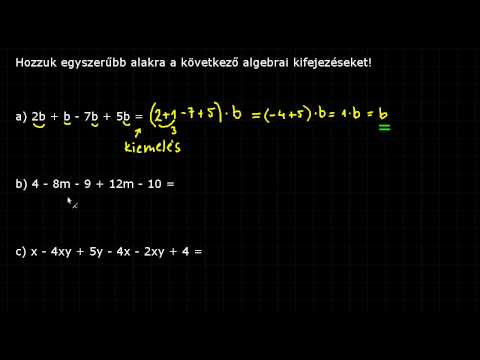 Videó: Hogyan Lehet Megoldani Egy Algebrai Példát A 7. évfolyamra