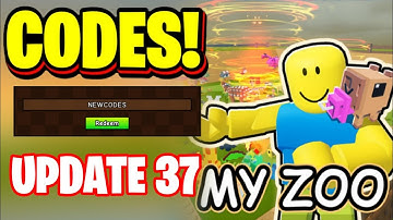 *NEW* ALL WORKING SANDSTORM UPDATE 37 CODES FOR BUILD A ZOO! ROBLOX BUILD A ZOO CODES