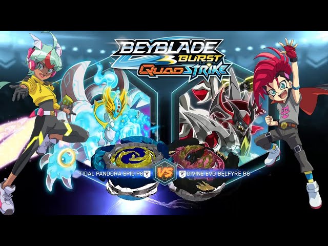 DIVINE BELFYRE vs PANDORA! Beyblade Burst Quad Strike EP 02 