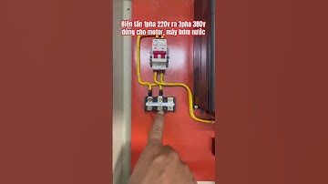 Biến tần 1pha 220v ra 3pha 380v dùng cho motor, máy bơm nước #techx #dieukhientudong #tuoitudong