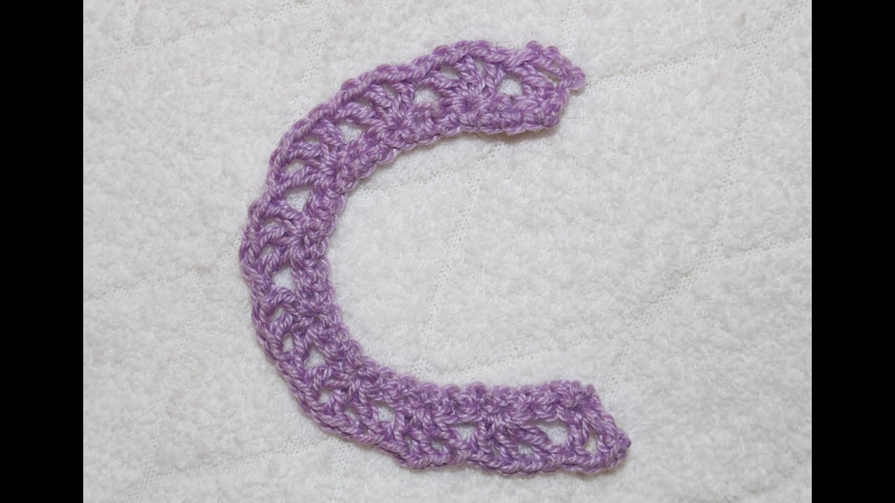 Alfabeto all'uncinetto: lettera C - Crochet Alphabet: letter C