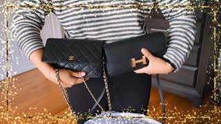 HERMES Constance to go vs Chanel wallet on chain