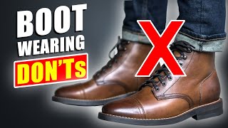 Stop Wearing Boots WRONG! (How to PROPERLY Match Boots: Jeans, Chinos, Pants, Slacks)