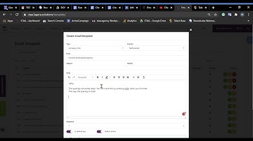 Email templates, how to create, edit and delete them - STAA - Sales & Talent Acquisition Application