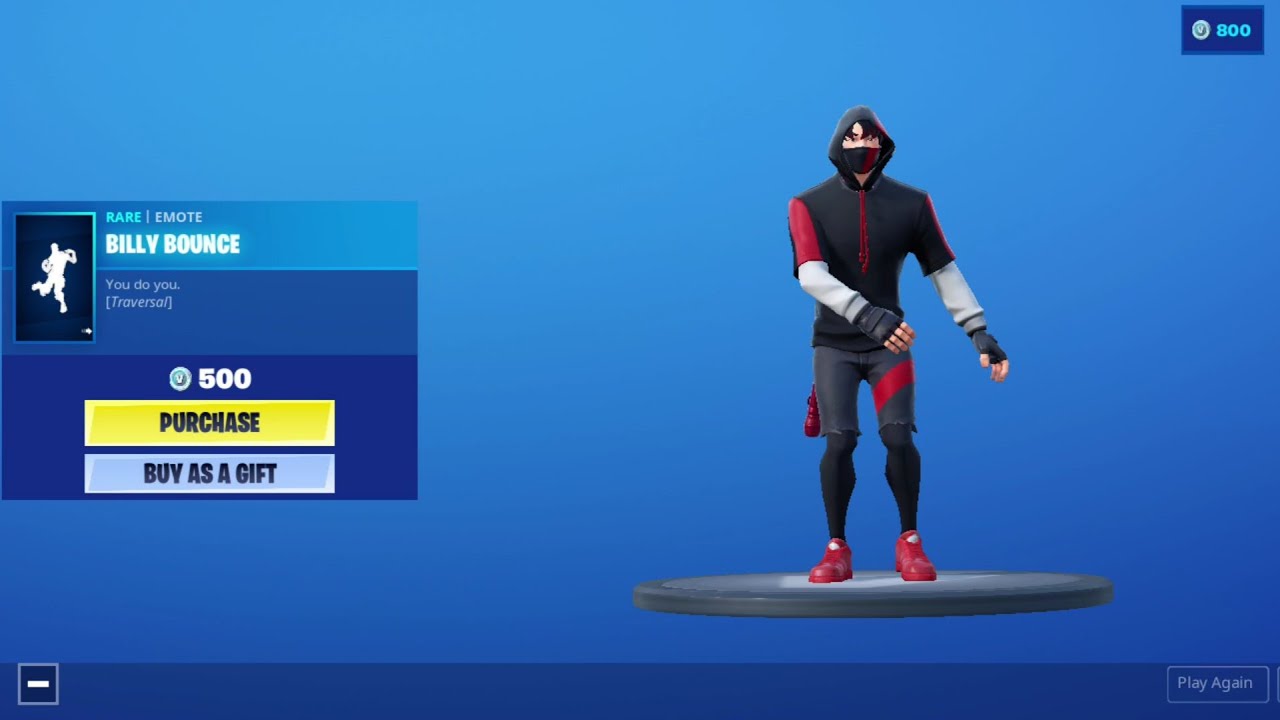 Billy Bounce Emote With Ikonik Skin Fortnite Youtube - became the ikonik skin in roblox and this is what happened youtube