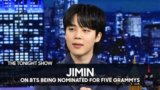 Jimin on BTS Being Nominated for Five Grammys | The Tonight Show Starring Jimmy Fallon