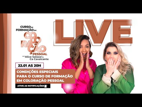 Condições Especiais para o Curso de Formação em Coloração Pessoal c/ Alice Salazar e Cá Cavalcante