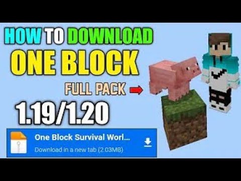 How to Download and Install One Block Survival World in Minecraft 1.19 ...