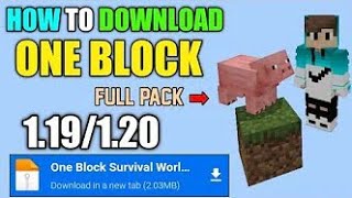 How to Download and Install One Block Survival World in Minecraft 1.19 | Minecraft One Block Map screenshot 5