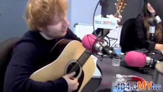 Ed Sheeran chats on LA breakfast radio - Plays us a tune Jan 2014