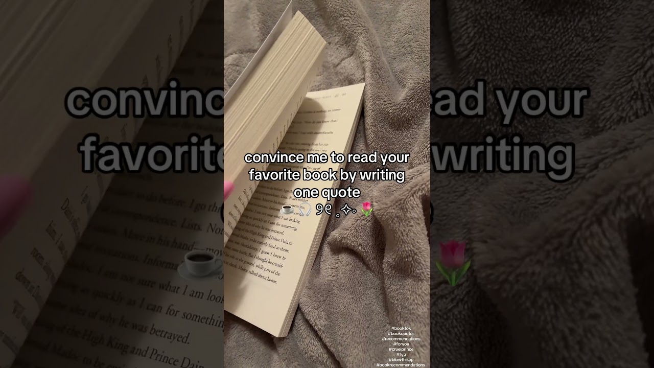 what’s your favorite book quote?? 