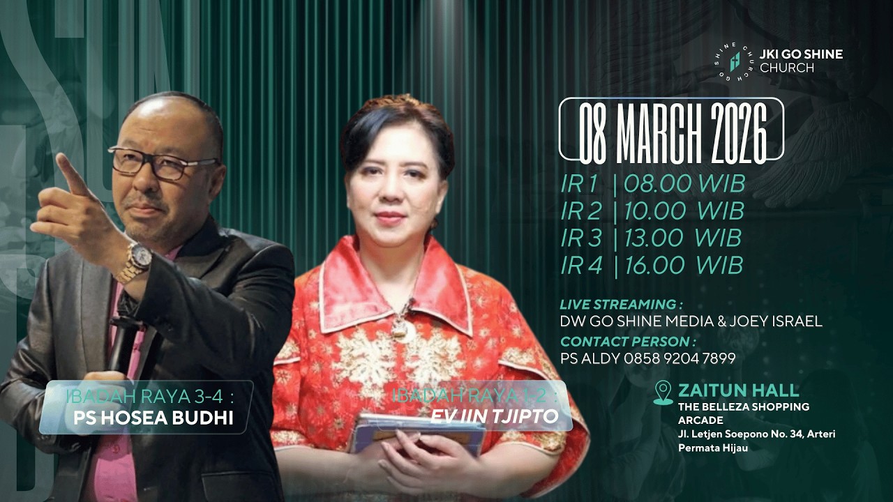 SERI 4 - PS HOSEA BUDHI | IBADAH RAYA MINGGU | 08 MARET 2026 | PKL 16.00 WIB