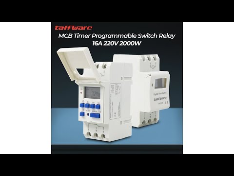 Taffware MCB Timer Programmable Switch Relay 16A 220V 2000W - THC15A - 7RHZ15WH