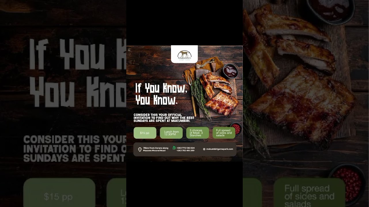 Sundays at Makumbiri Game Park are all about good food, great company, & relaxed moments in nature.