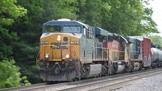 CSX #782 Rolls M363 Out Of Selkirk With CSOR #3771 (Ex UP) Trailing In Unionville NY! 5/22/26